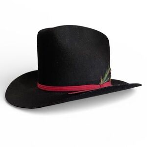 Smithbilt Black Wool Felt Western Cowboy Hat Stampede Size Small (20”) Canada